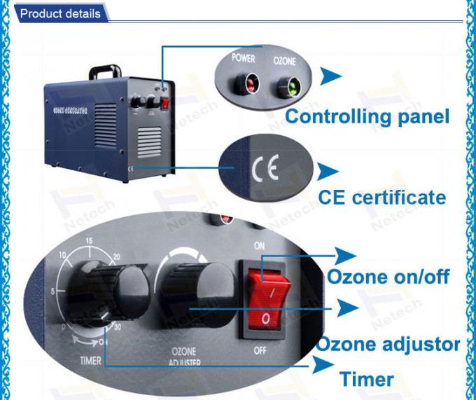 Certificado 3g/hr do CE ao purificador ajustável do ar do gerador do ozônio da saída do ozônio 7g/hr